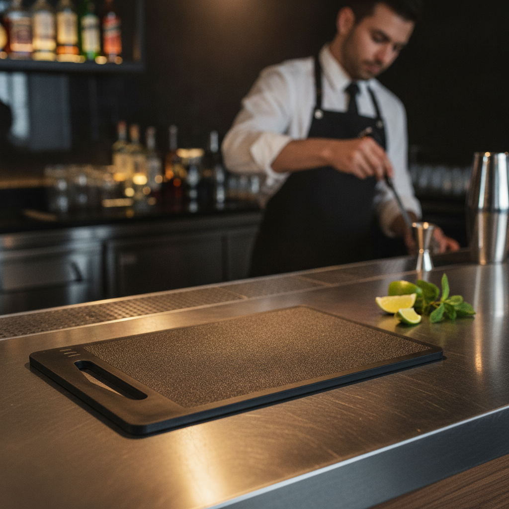 Low Density Polyethylene Bar Chopping Board 255mm for Back Bar Areas