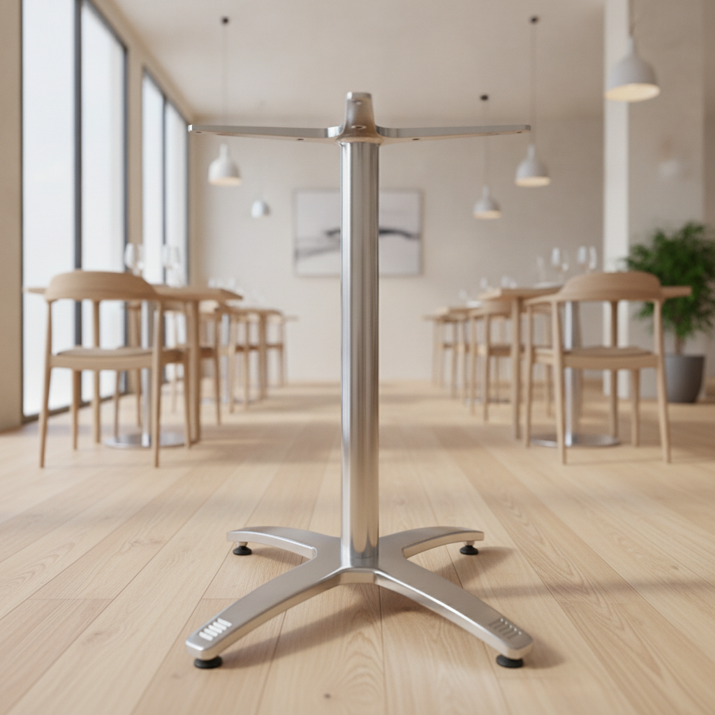 Aluminium Table Base 650x650mm for Indoor Dining Areas