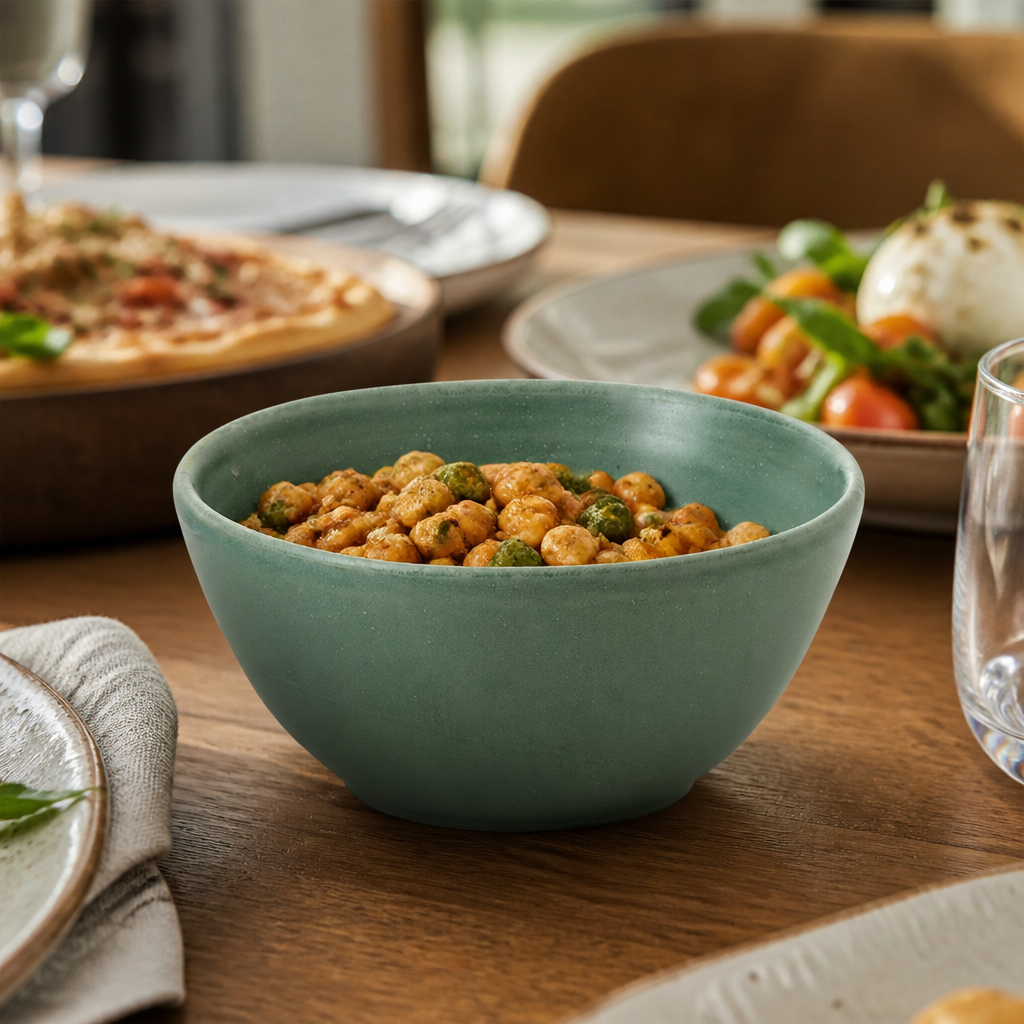Nourish Green Snack Bowls 14oz for Modern Dining