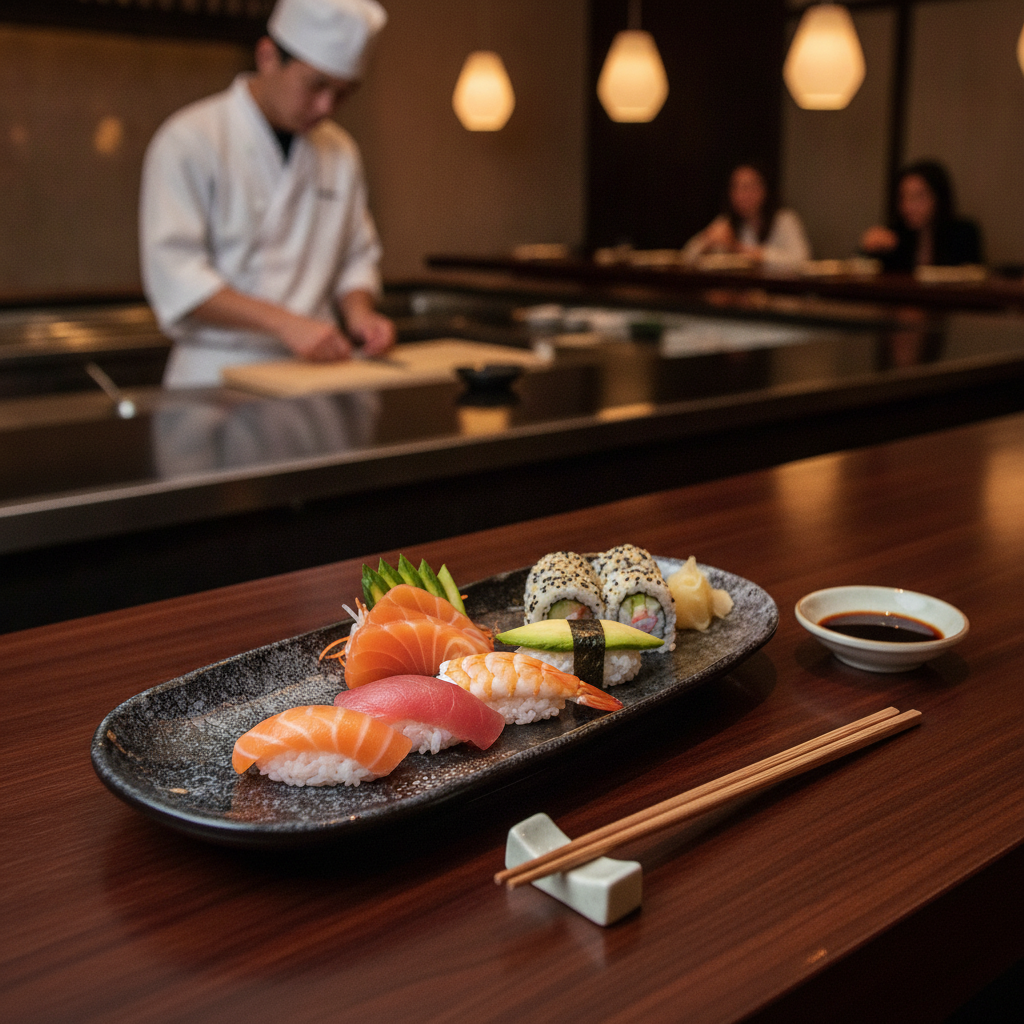 Melamine Rectangular Sushi Board 285x115mm for Restaurants & Catering