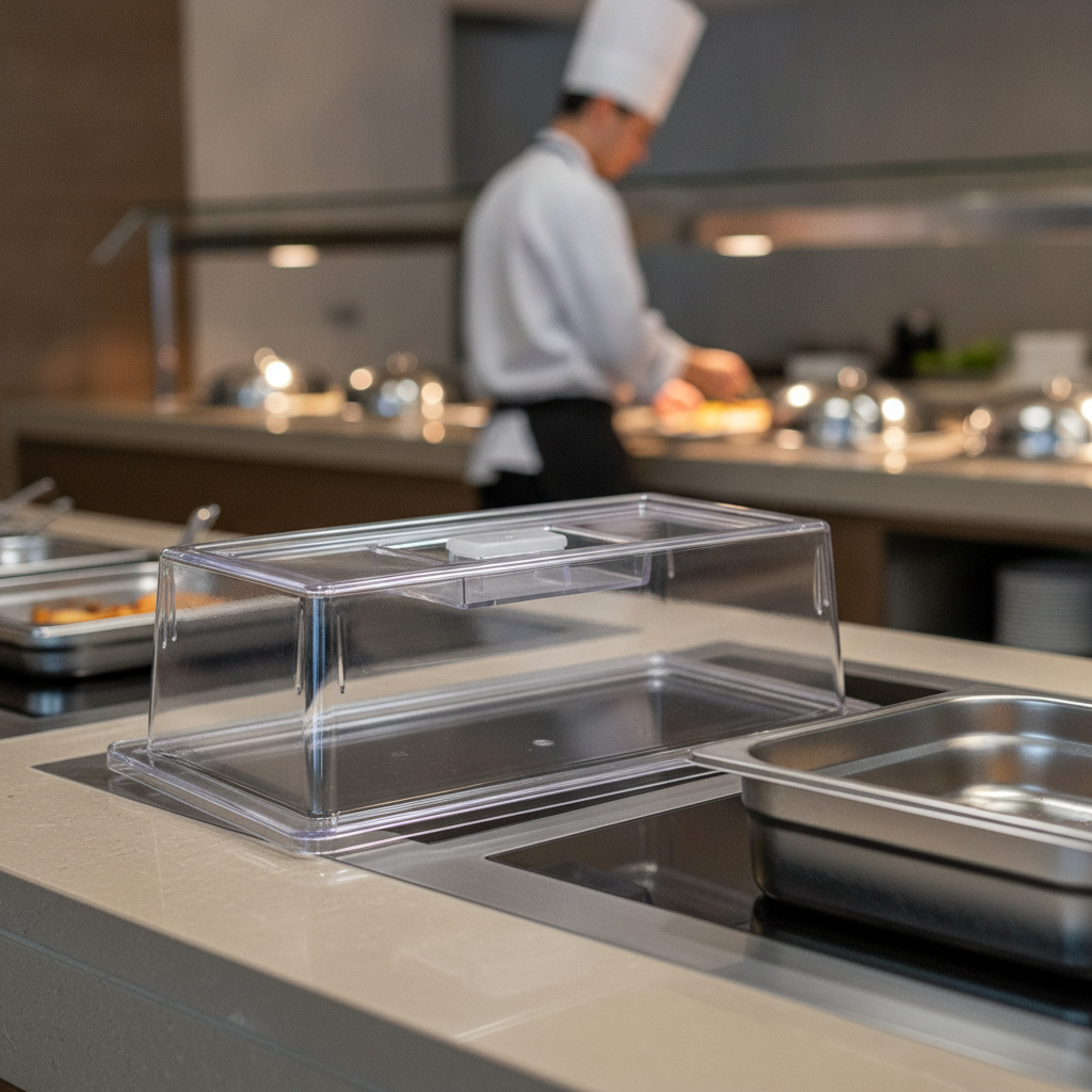 Polycarbonate 1/3 Gastronorm Lid for Buffet Presentation
