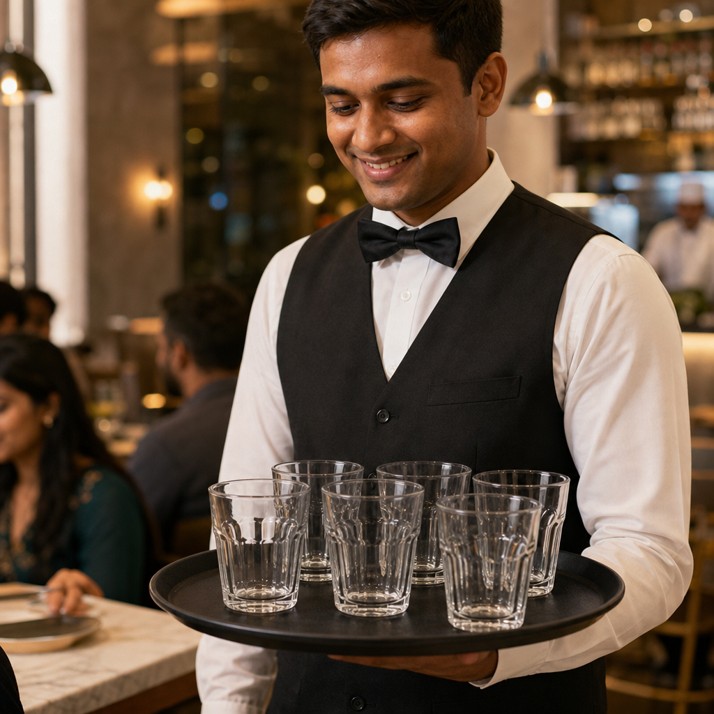 Toughened Glass Tumblers 310ml for Bars & Restaurants (Pack of 6)