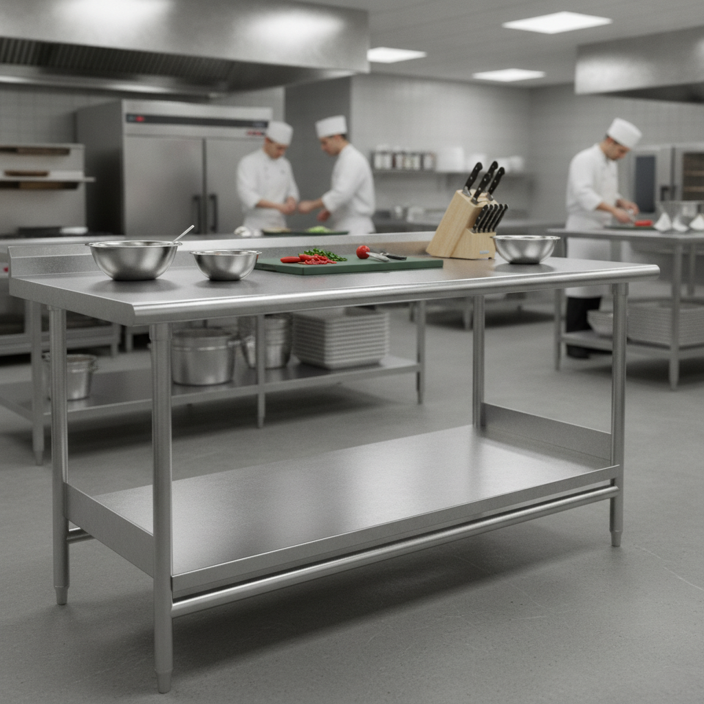 Galvanised Steel Undershelf for Folding Work Tables