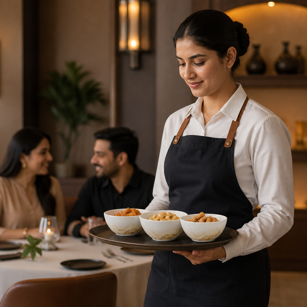 Snack Bowls 130mm Gold Vitrified Ceramic for Modern Hospitality (Pack of 12)