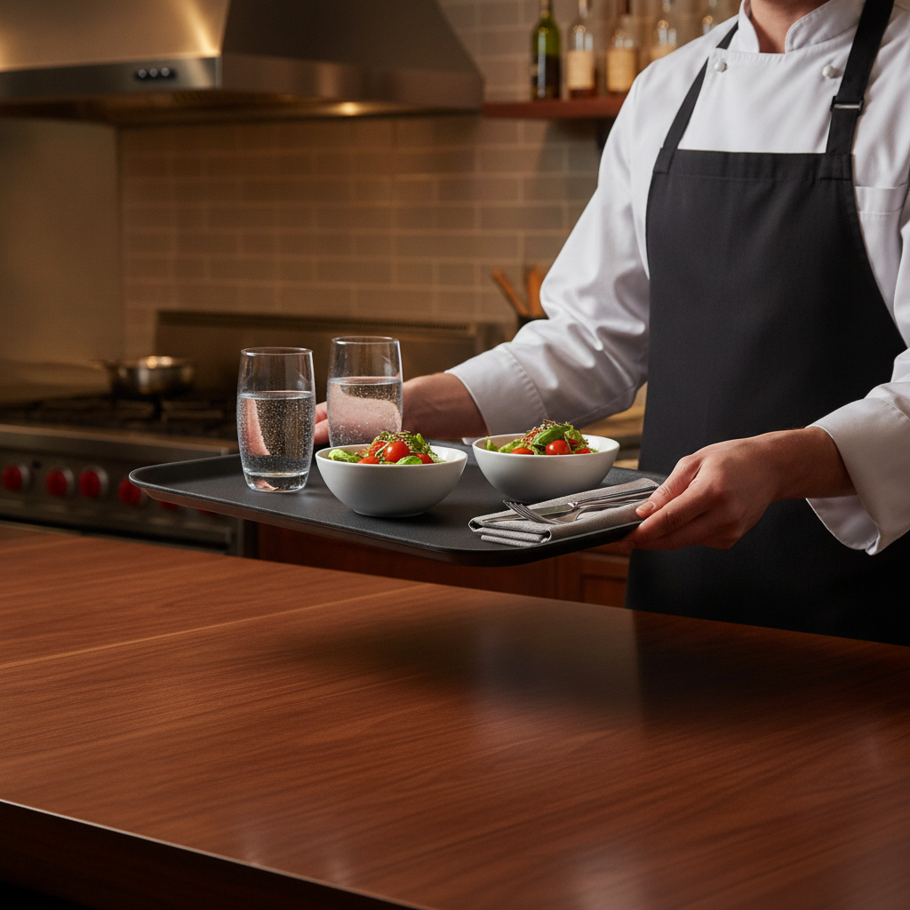 Fibreglass Rectangular Non-Slip Tray for Catering & Hospitality