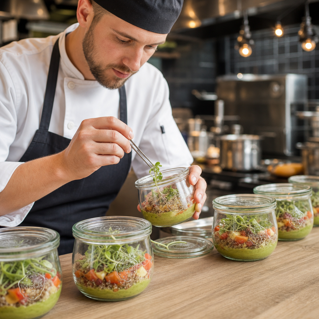 Glass Preserving Jars with Lid 580ml for Stylish Presentations (Pack of 6)