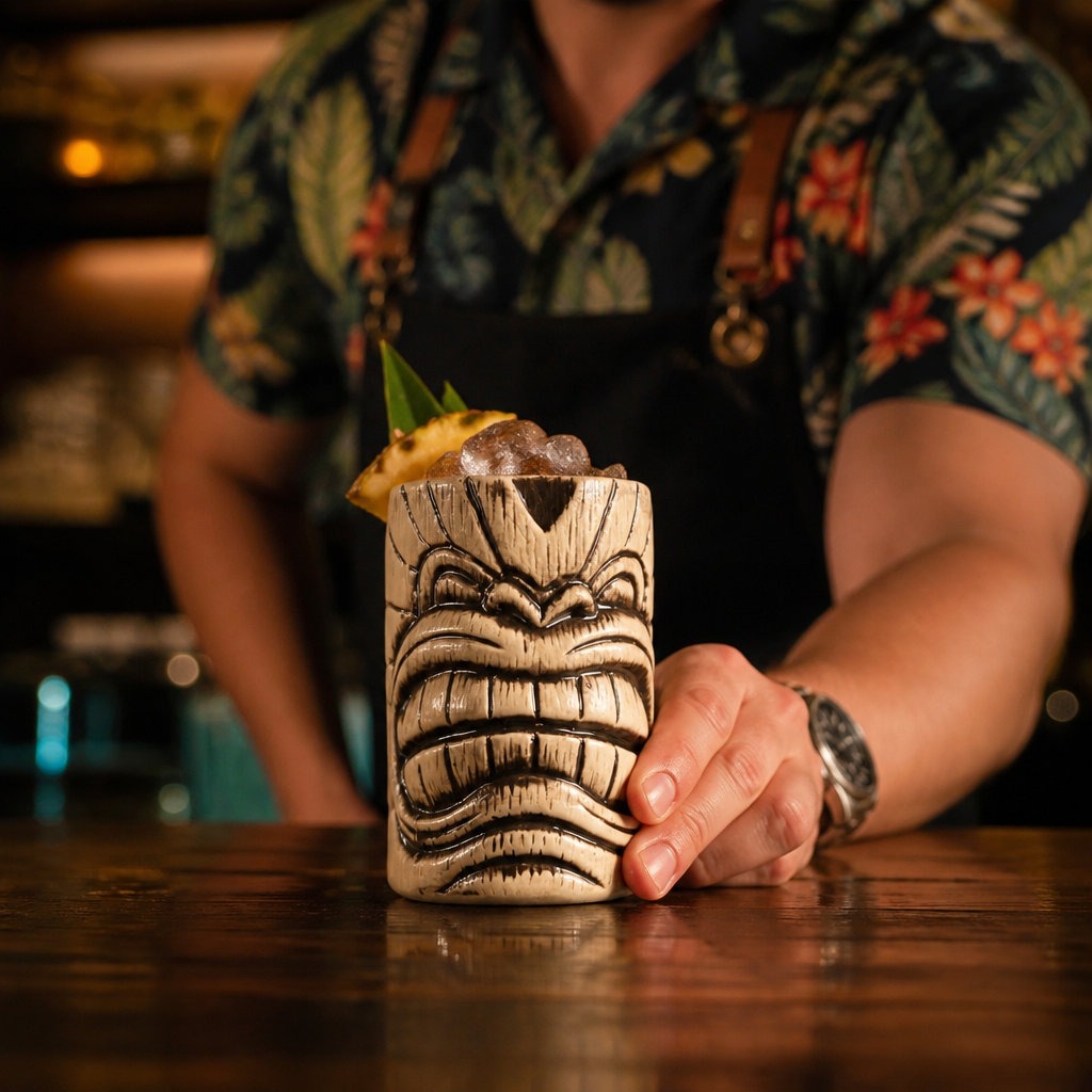 Ceramic Tiki Mug 450ml for Themed Parties