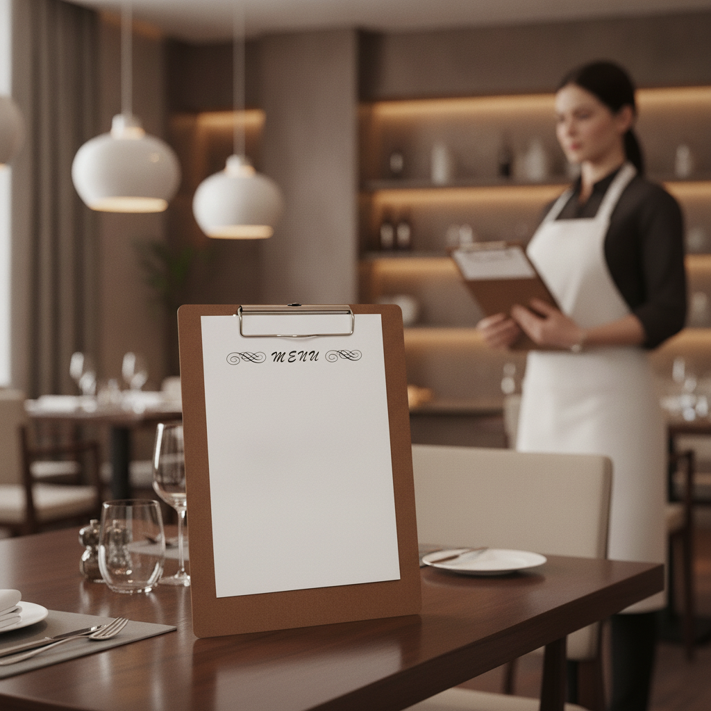 MDF Wood A5 Presentation Clipboard for Cafés & Restaurants