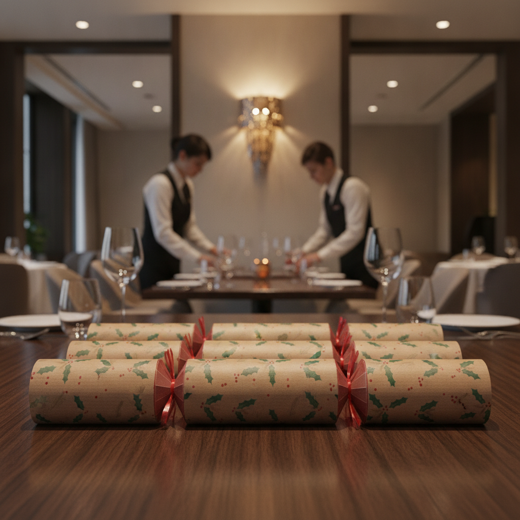 Recyclable Board Christmas Crackers 10in for Holiday Celebrations (Pack of 50)
