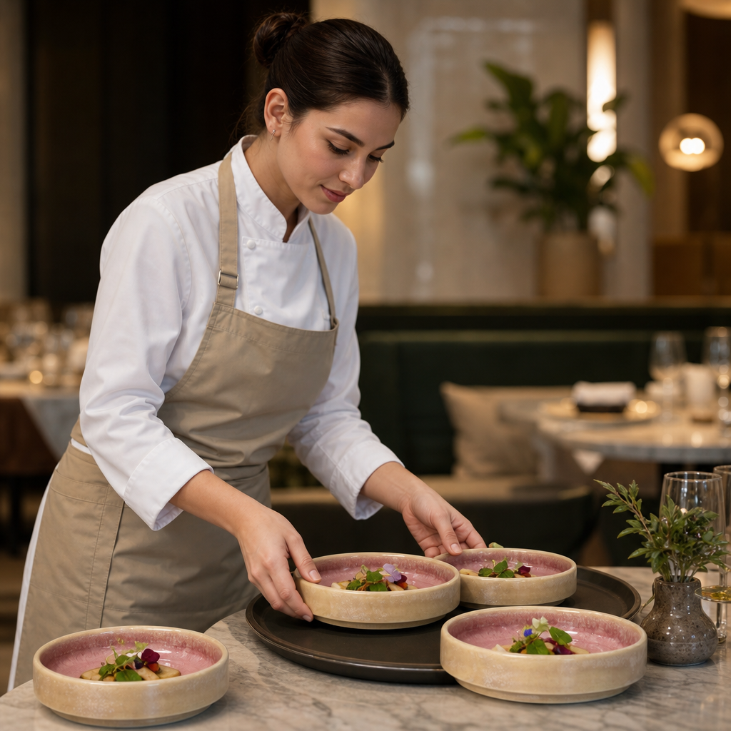 Round Trays Vitrified Ceramic for All Courses (Pack of 12)