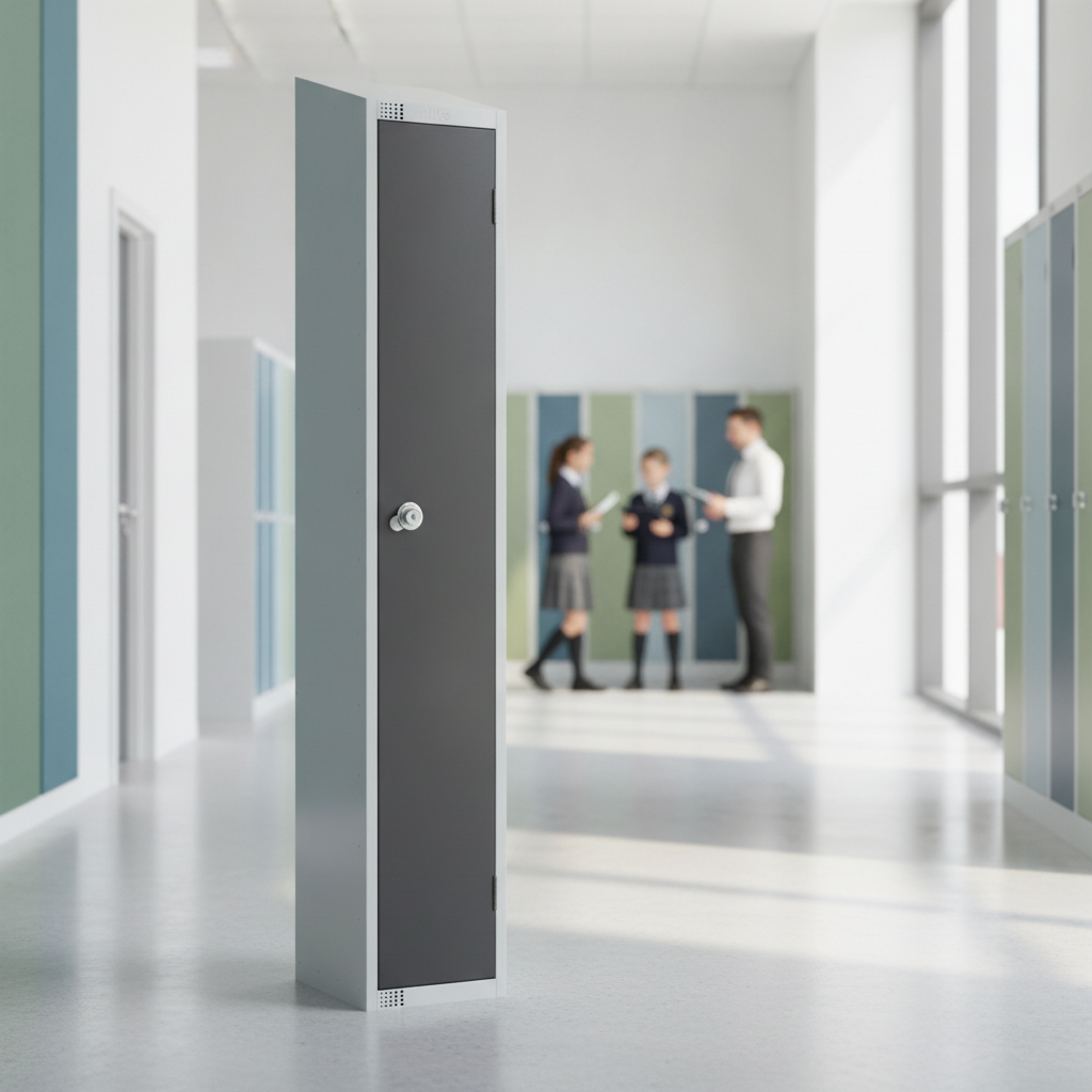 Powder Coated Steel Lockers 300mm Deep for Schools & Workplaces