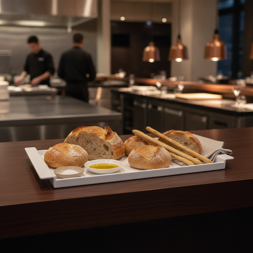 Melamine Breadstation Tray 395mm for Serving Bread