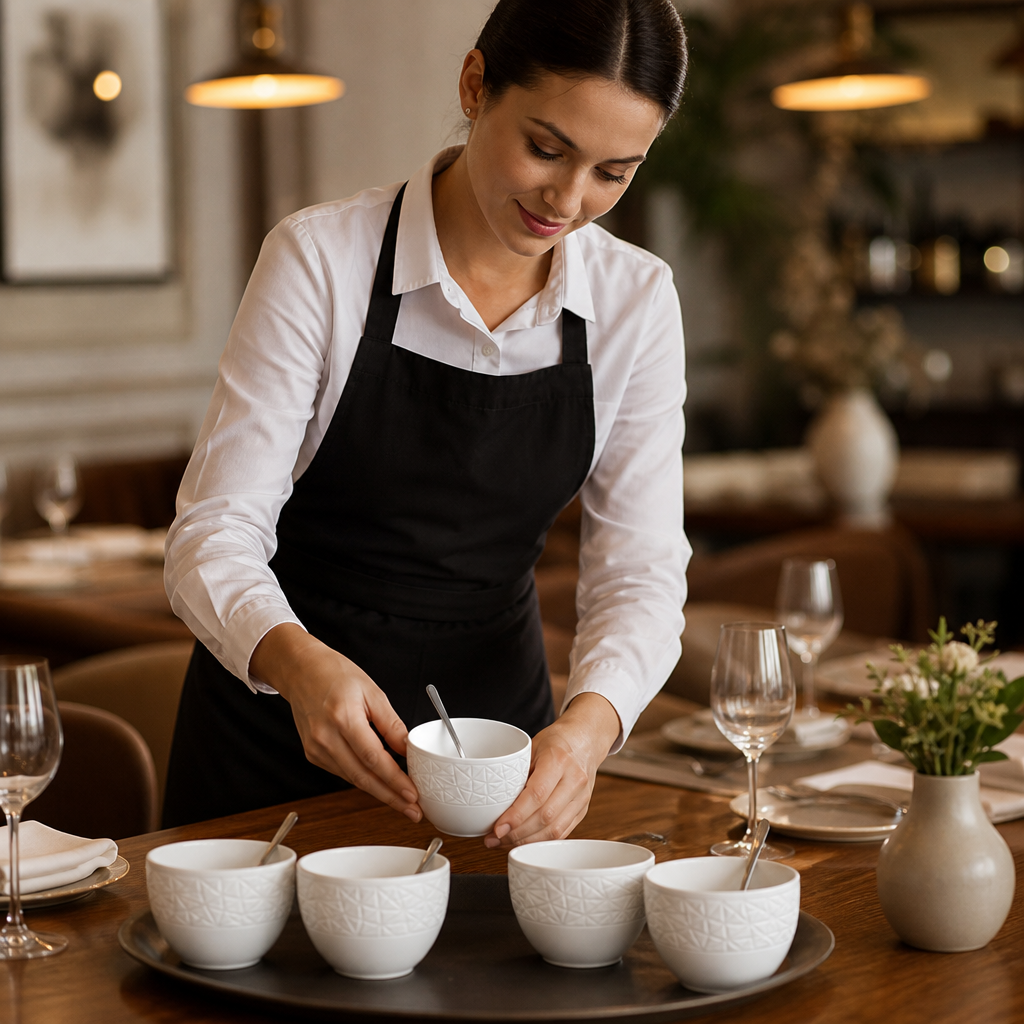Fine China Sugar Pots 230ml for Contemporary Dining (Pack of 6)