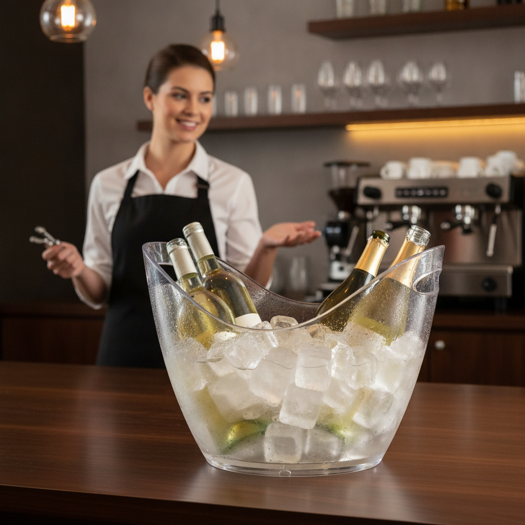 Plastic Wine Cooler 8L for Serving Drinks at Gatherings