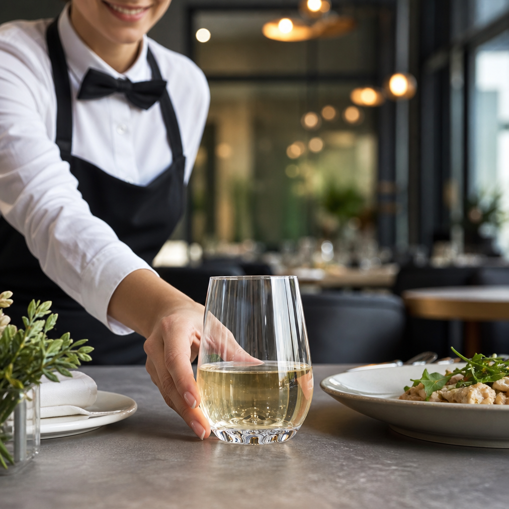 Polycarbonate Clear Chardonnay Glass 245ml for Outdoor Entertaining (Pack of 12)