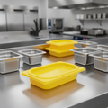 Polypropylene Seal Lid Yellow 1/9 GN for Food Safety (Pack of 1)