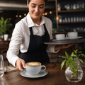 Cappuccino Saucers 156mm Grey Porcelain for Vintage Table Settings (Pack of 12)