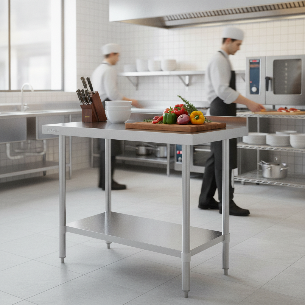 430 Stainless Steel Prep Table 900mm for Commercial Kitchens