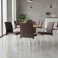 Polypropylene Rattan Side Chairs Brown 813mm for Cafés & Restaurants (Pack of 4)