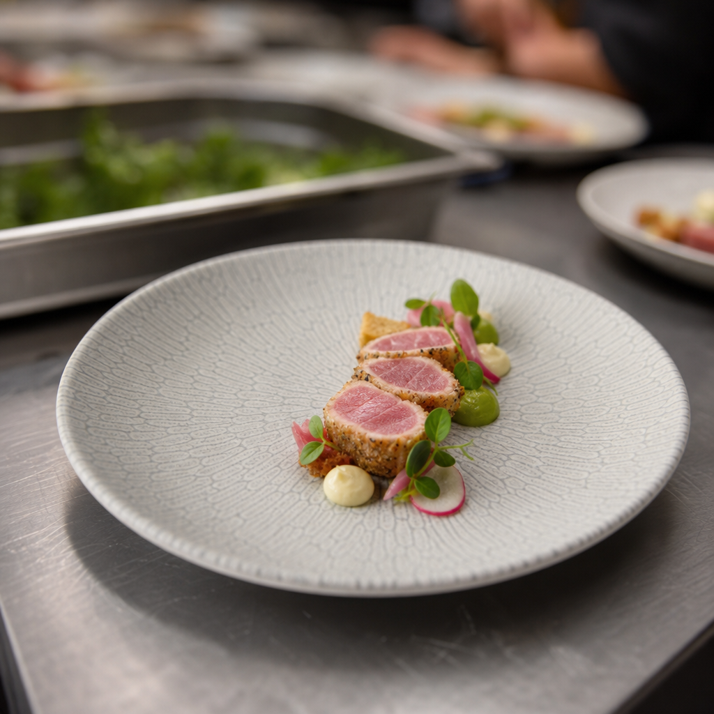 Plates 165mm Grey Vitrified Ceramic for Busy Kitchens (Pack of 12)