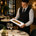 Rectangular Trays 340x150mm Bone China for Upscale Dining (Pack of 12)