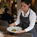 Rimmed Coupe Bowls in Lichen Porcelain 240mm for Elegant Dining