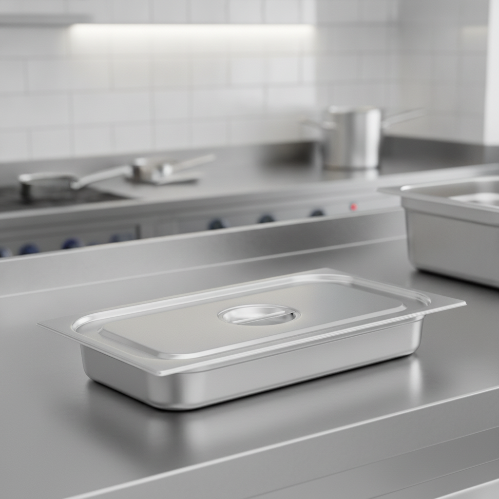 Heavy Duty Stainless Steel Gastronorm Tray Lid for Commercial Kitchens