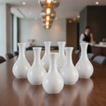 Porcelain White Bud Vase 127mm for Catering & Hospitality (Pack of 6)