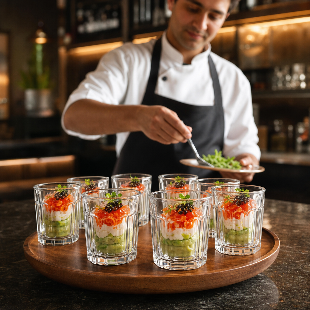 Toughened Glass Tumblers 420ml for Serving Shots & Desserts (Pack of 24)