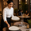 Triangle Plate 305mm Vitrified Ceramic for Dining (Pack of 6)