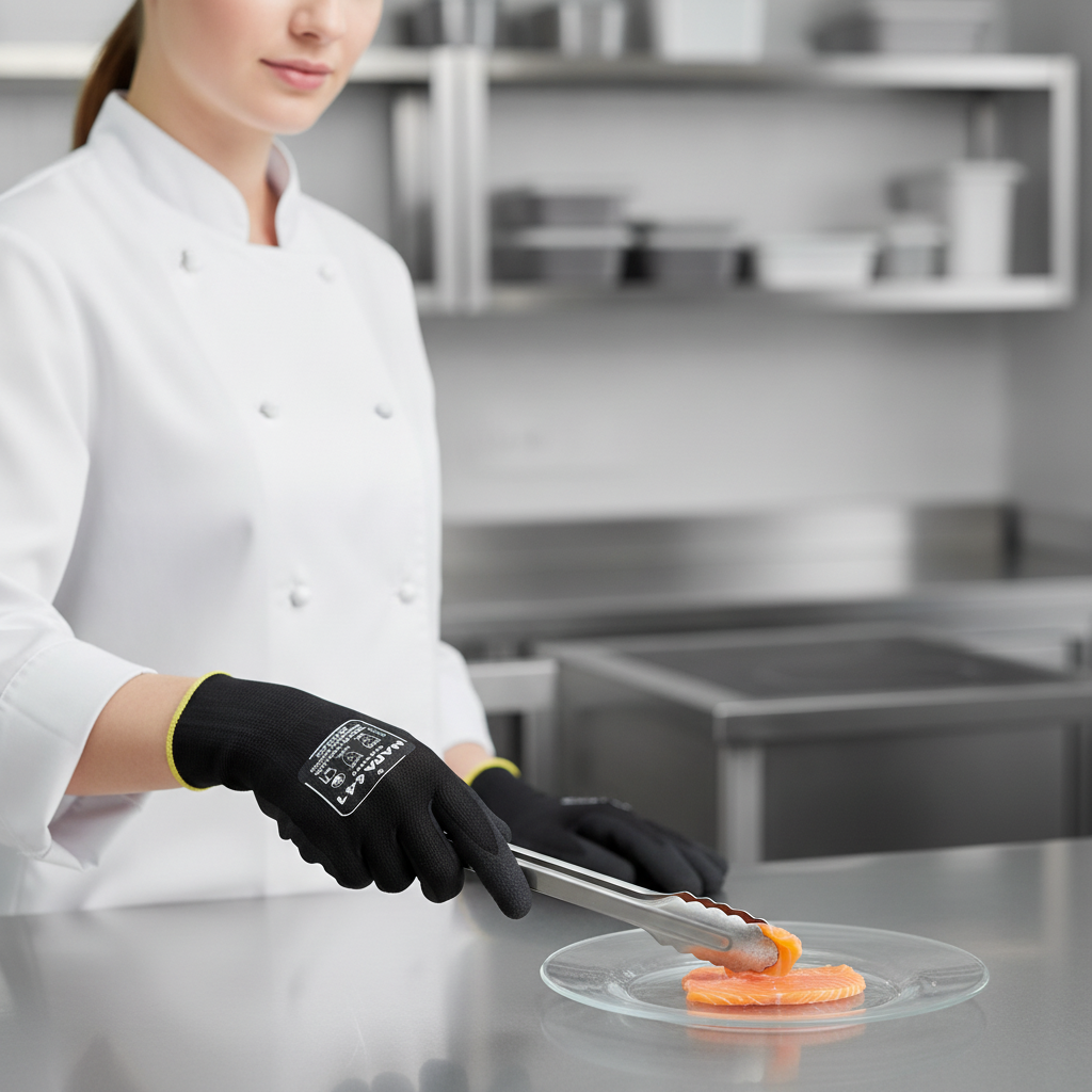 Nitrile Precision Work Gloves for Food Use (Size 6/Small)