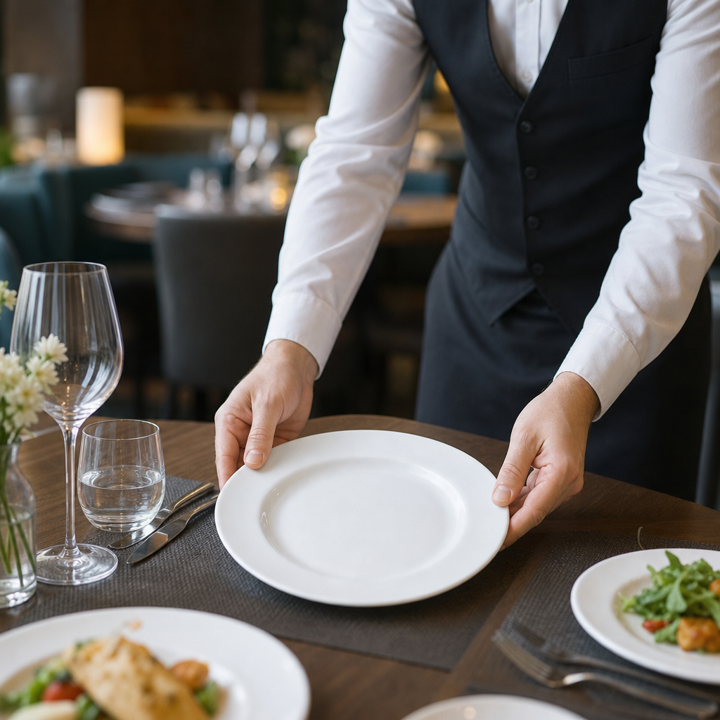 Harmony Plates 230mm White Porcelain for Casual Dining (Pack of 24)