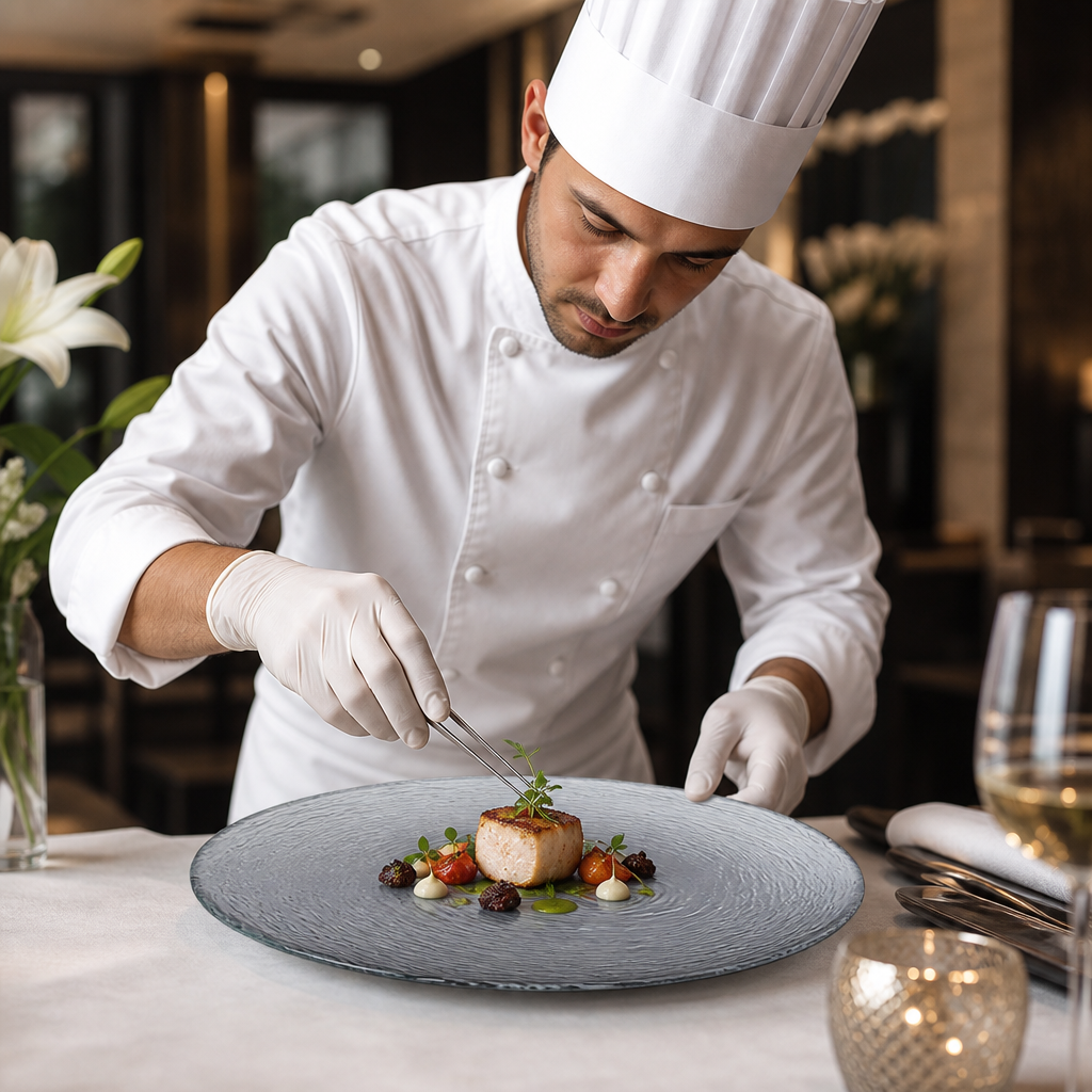 Smoked Platter 300mm Glass for Fine Dining & Buffets (Pack of 6)