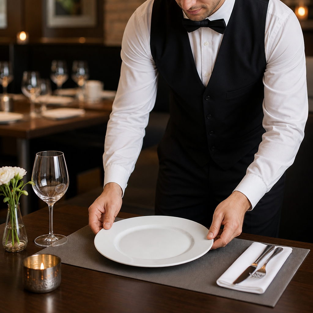 Wide Rimmed Plates 280mm Porcelain for Elegant Table Settings (Pack of 6)
