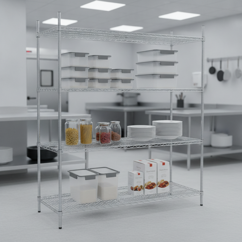 Zinc Coated Steel Wire Shelving Kit 1525x610mm for Storage Solutions