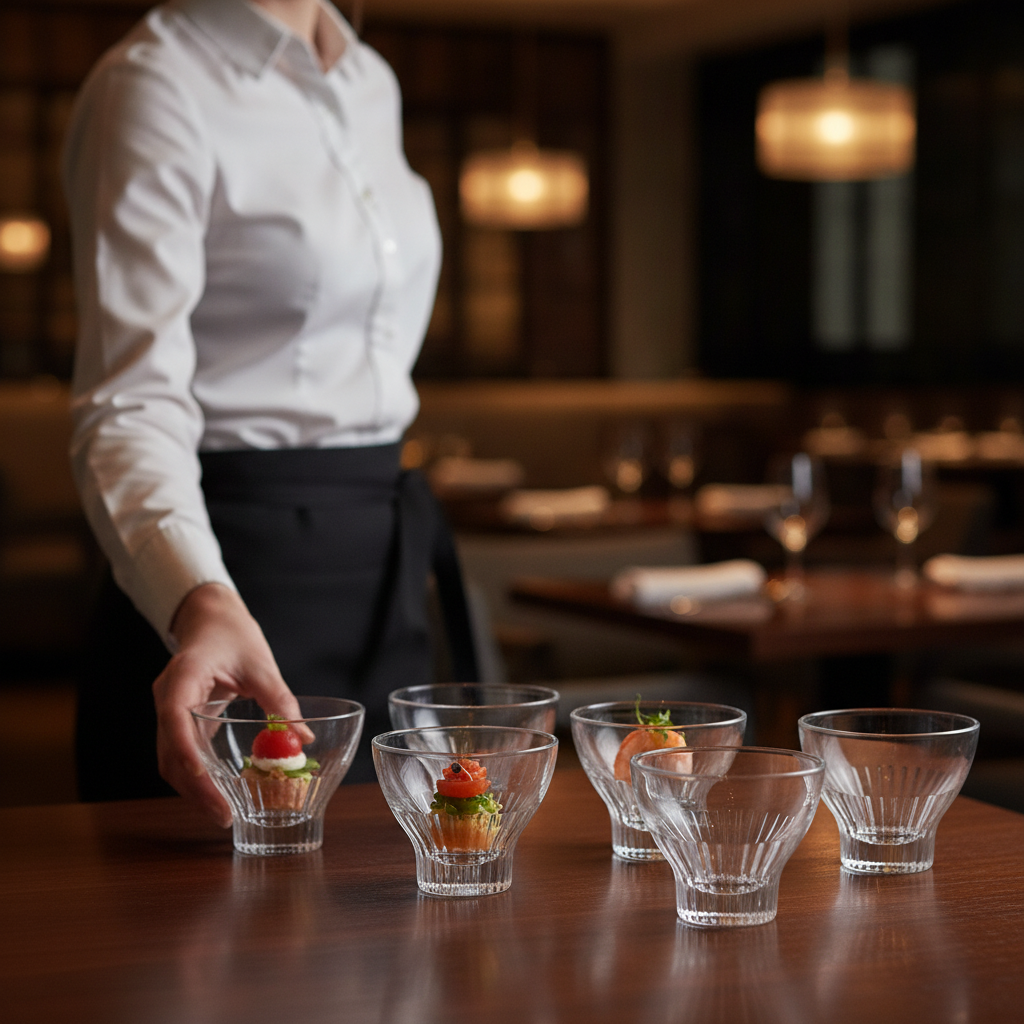 Glass Amuse Bouche Glasses 800ml for Casual and Formal Settings (Pack of 6)