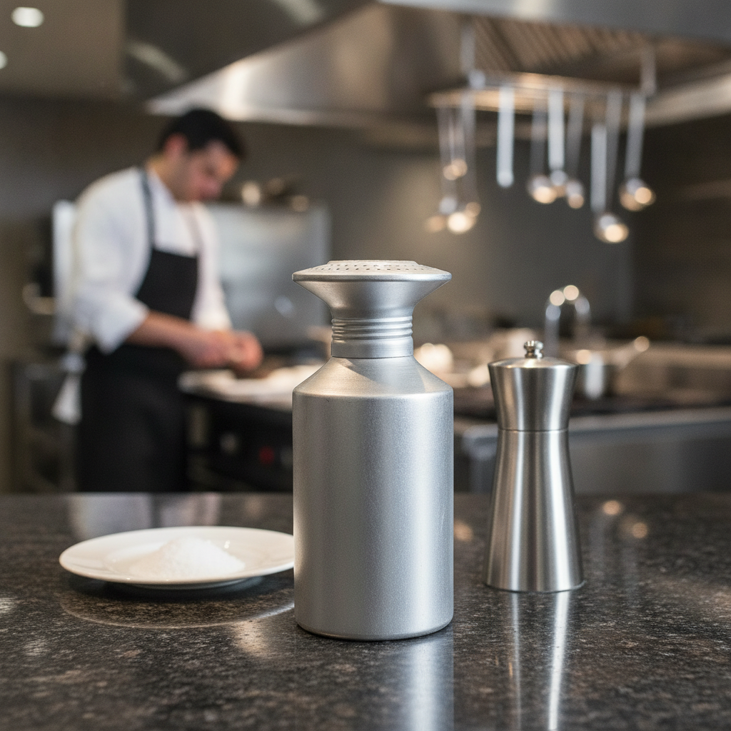 Aluminium Salt Shaker 175mm for Commercial Kitchens