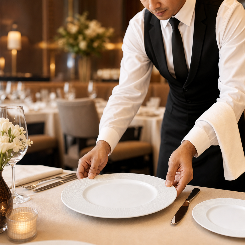 Plates 275mm Bone China for Upscale Dining (Pack of 12)