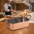 Stainless Steel Small Serving Pan 0.45L for Buffet Presentations