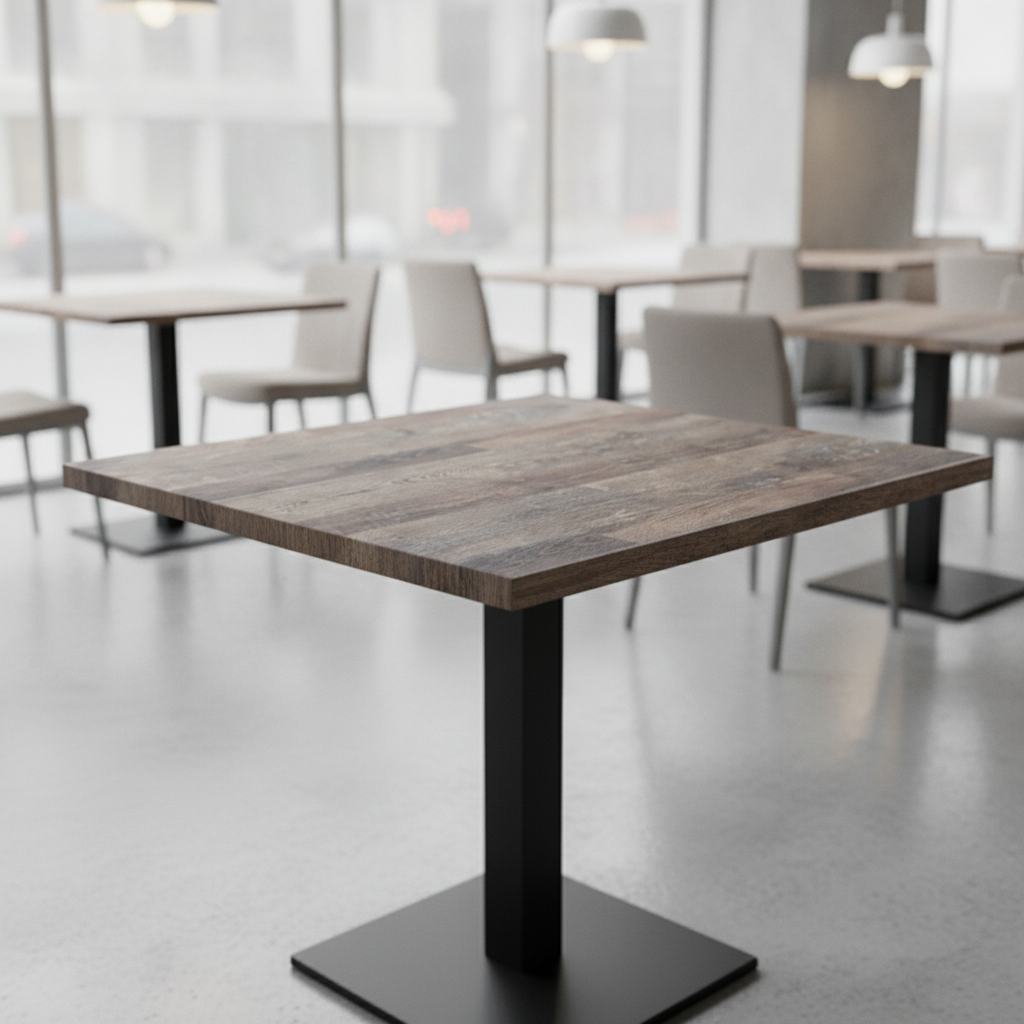 High Density Woodchip Rectangular Table Top 1100x700mm for Indoor Dining