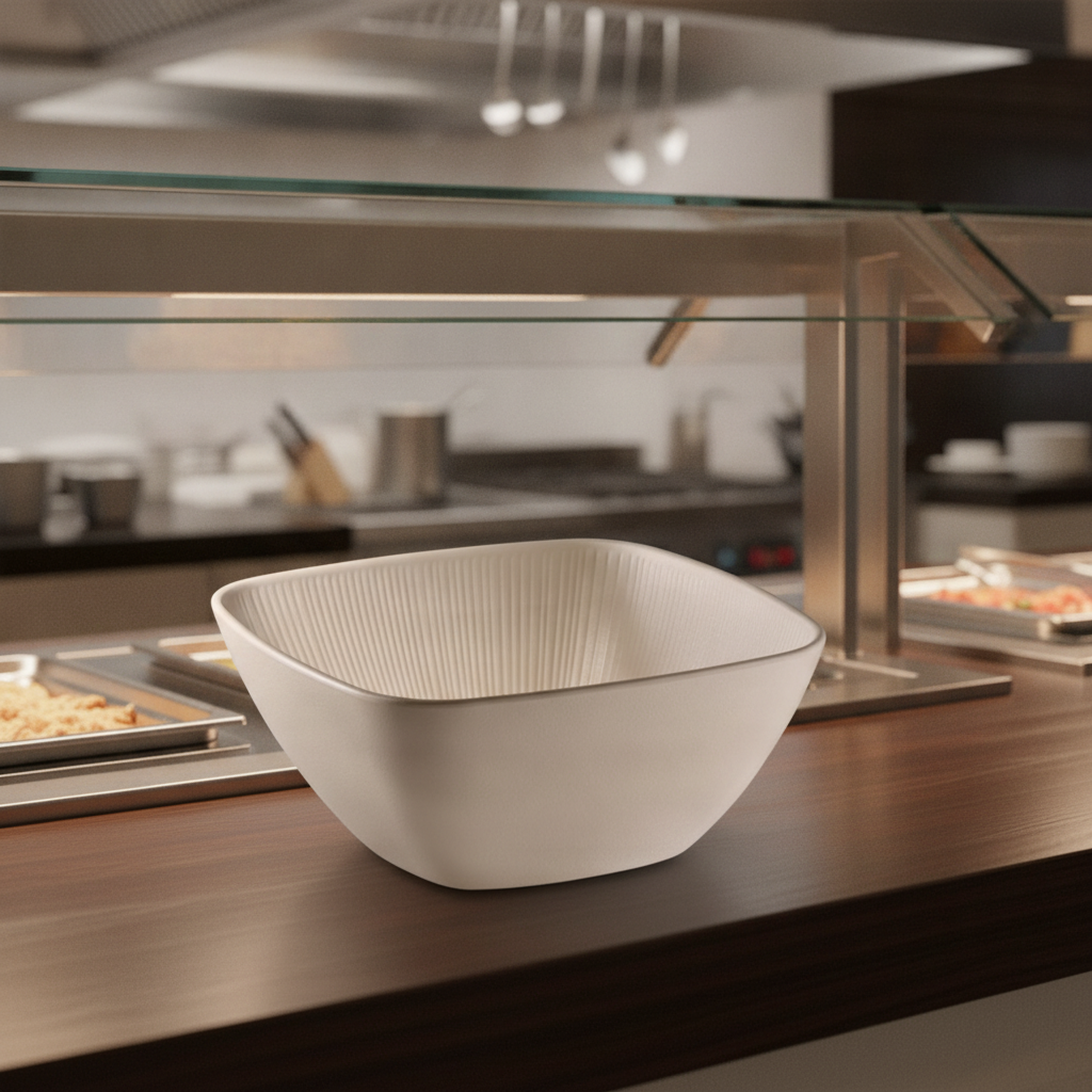 Melamine Square Bowl 3.5L for Buffets & Catering