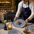 Coupe Plates Nomad 255mm Blue Porcelain for Dining Experiences (Pack of 12)