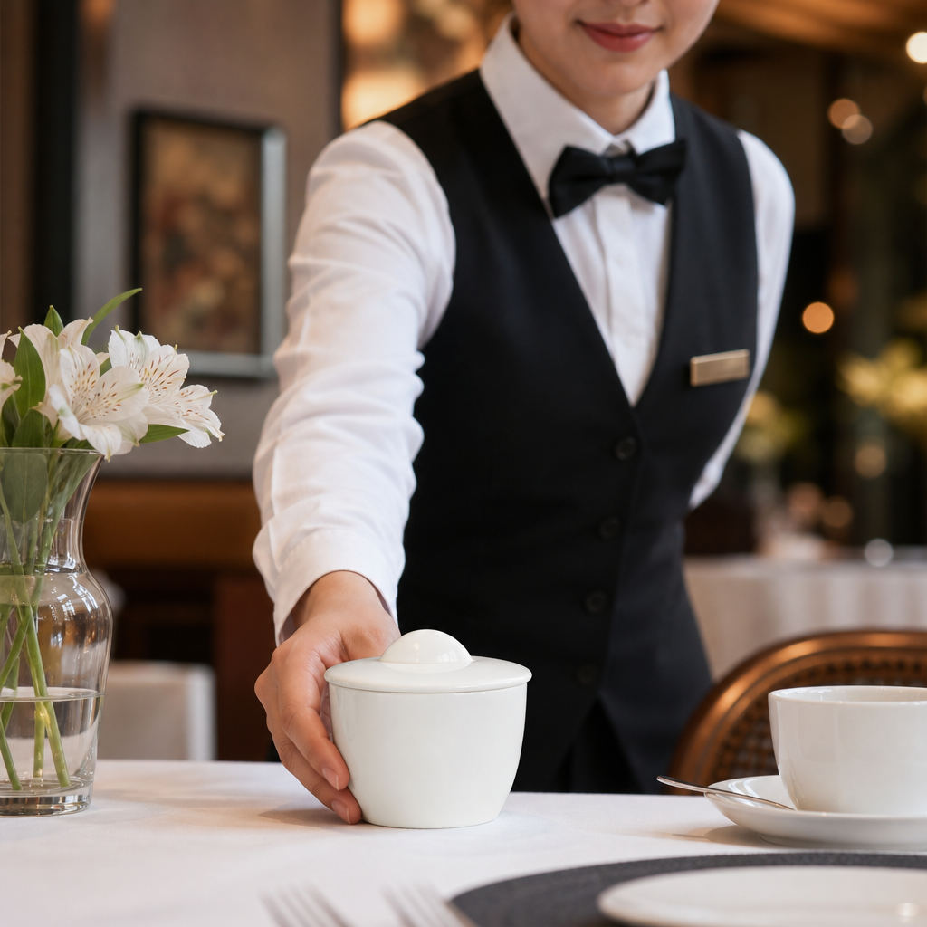 Bone China Sugar Bowls 220ml for Premium Service (Pack of 12)