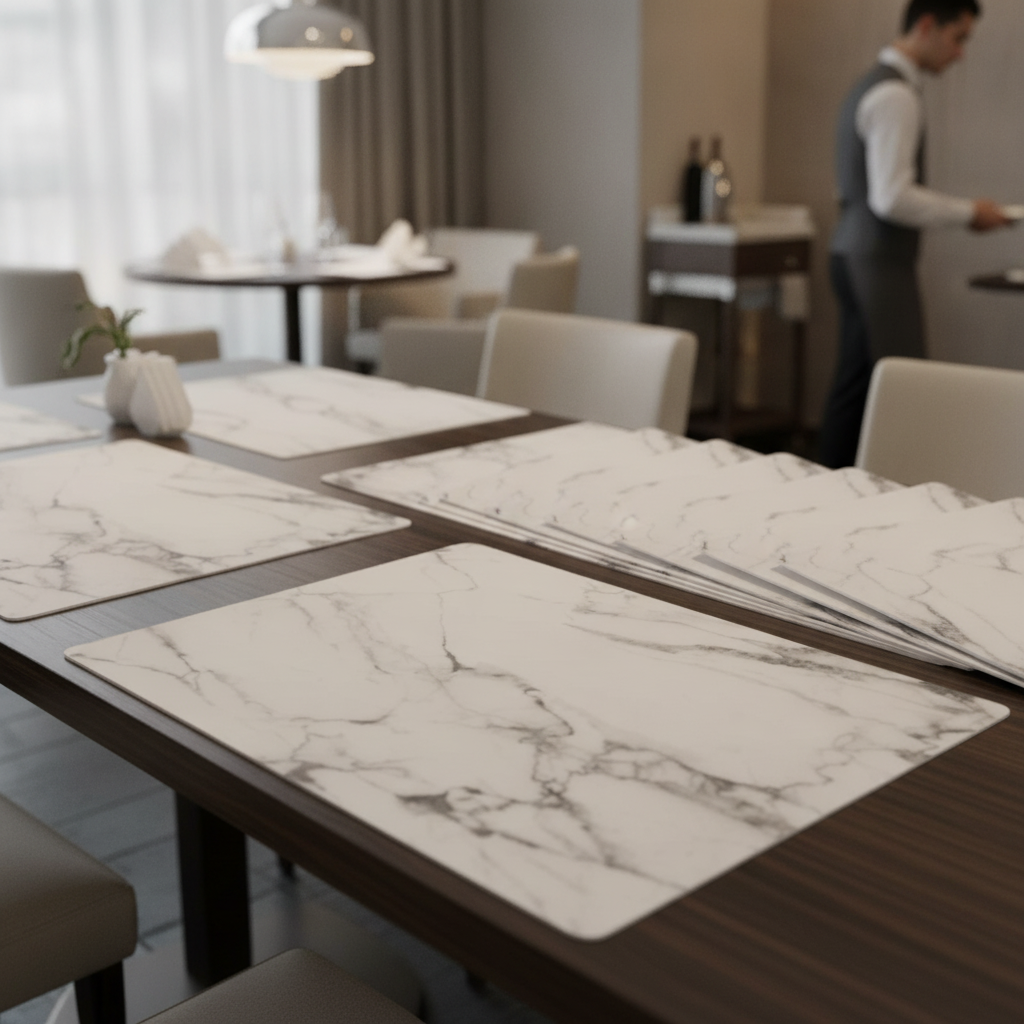 Silicone Grey Placemat 305x406mm for Dining Tables (Pack of 12)
