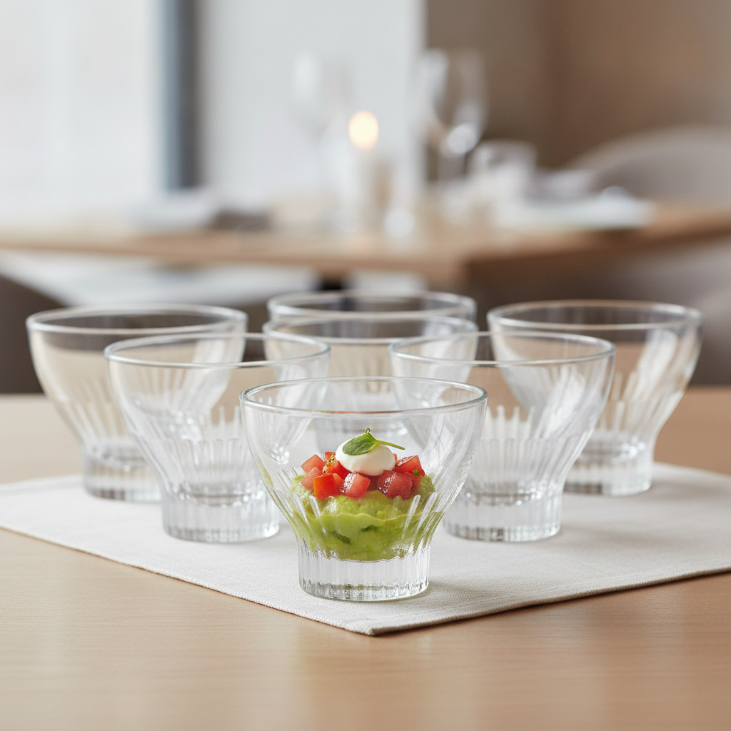 Glass Amuse Bouche Glasses 800ml for Casual and Formal Settings (Pack of 6)