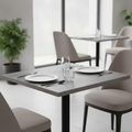 Honeycomb Melamine Table Top Grey 600x600mm for Dining Areas
