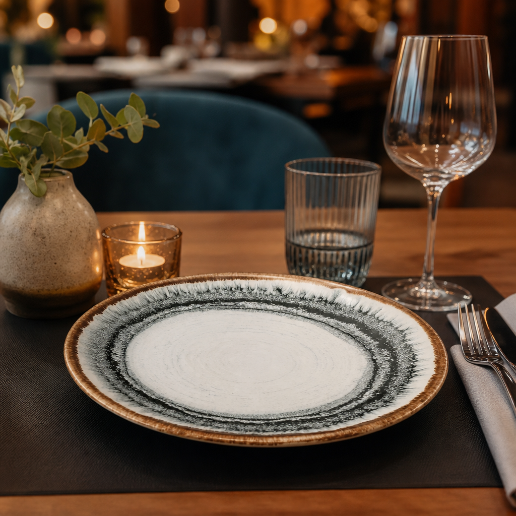 Flare Coupe Plates 165mm Ceramic for Elegant Table Settings (Pack of 12)