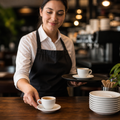 Espresso Saucers White Stoneware for Cafés & Restaurants (Pack of 12)