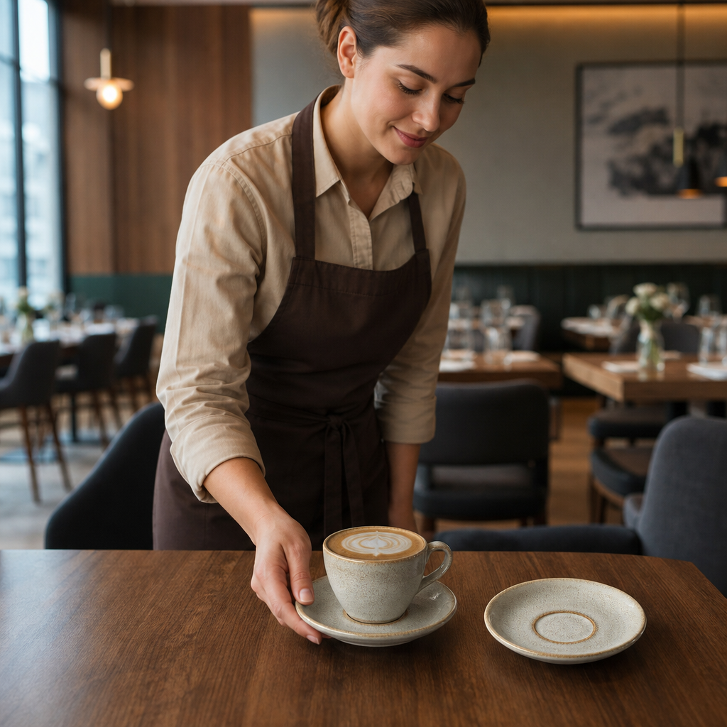 Vitrified Pier Saucers 127mm China for Coffee Service (Pack of 12)