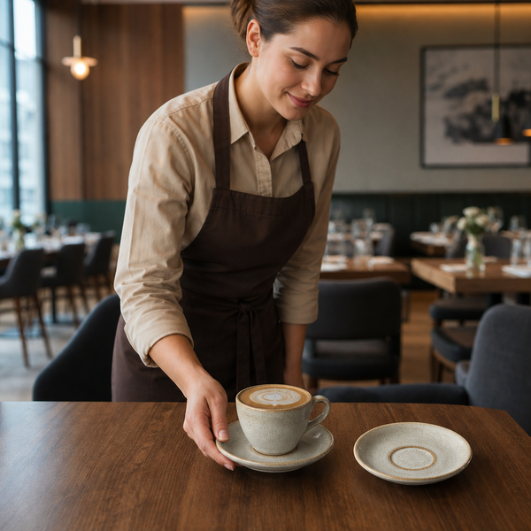 Vitrified Pier Saucers 127mm China, Vitrified China, pack of 12
